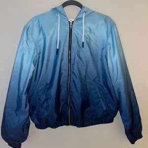 Sovereign Code Mens Defiance Ombre Jacket Windbreaker Size small Blue
